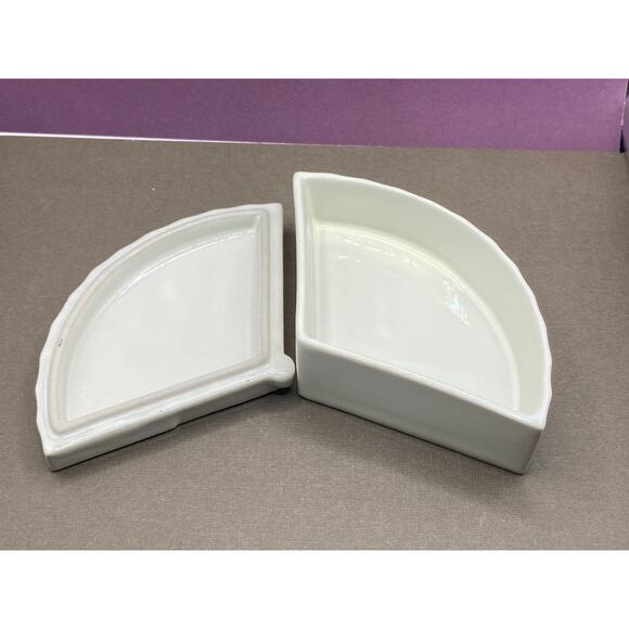 Vintage Porcelain Peacocks Japanese Asahi Fan Trinket Small Jewelry Box - Picture 3 of 8